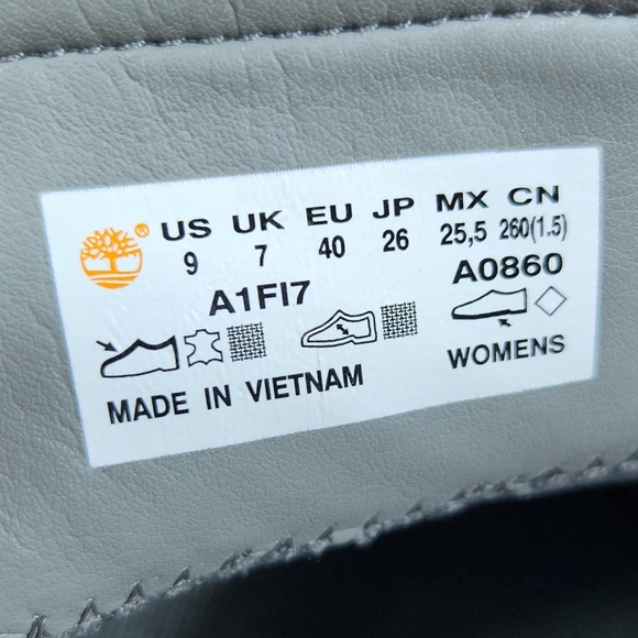 Timberland "Mayliss" Slip-on Snakeskin Gray Grey Sneaker Shoe | Women's Size 9 - Picture 10 of 12